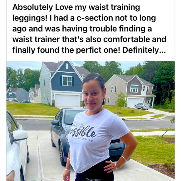 Thermo sauna like High waist sweat storm corset stomach trainer leggings - Picture 2 of 7